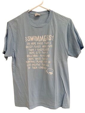 Port and Company Light Blue "Swimmers" Graphic Tee